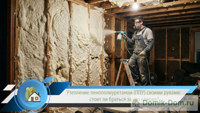 Утепление пенополиуретаном (ППУ) своими руками: стоит ли браться за это самому?
